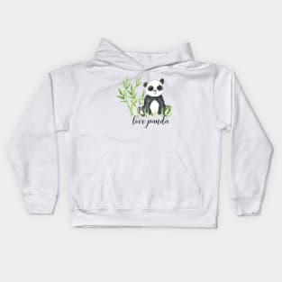 LOVE PANDA, PANDA ANIMAL Kids Hoodie